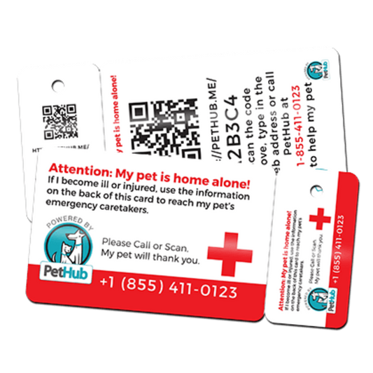 Cartera y llavero con identificación QR para mascotas de PetHub: un respaldo de emergencia para tu mascota