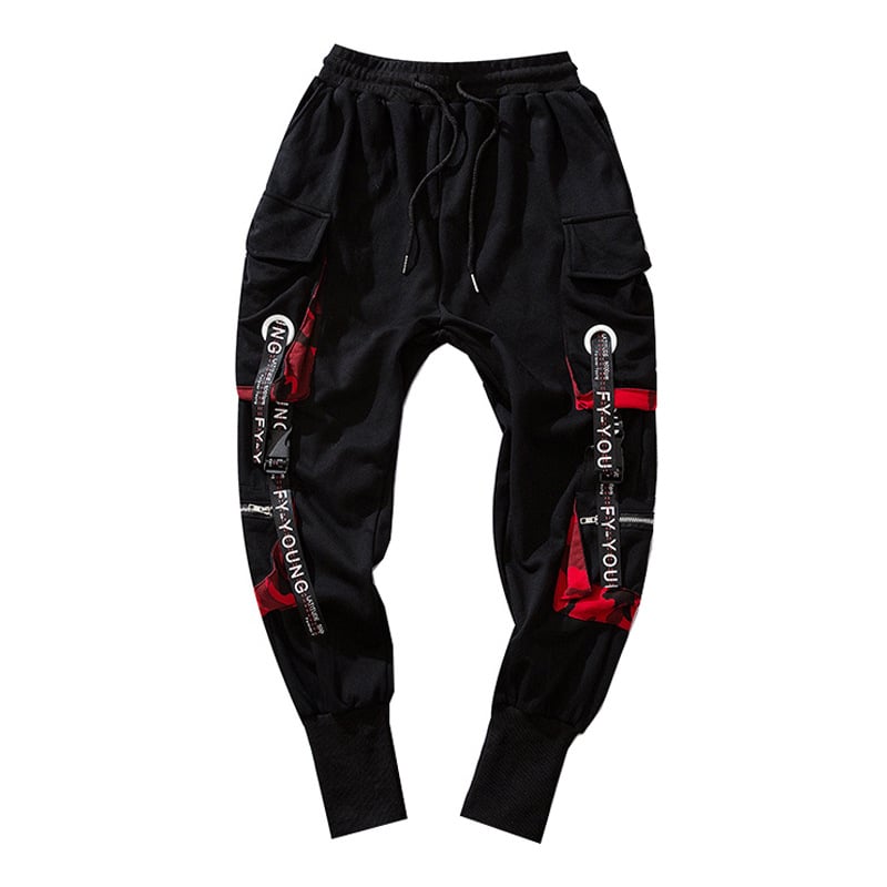 Webbing Harem Trousers - # BOAA13410027