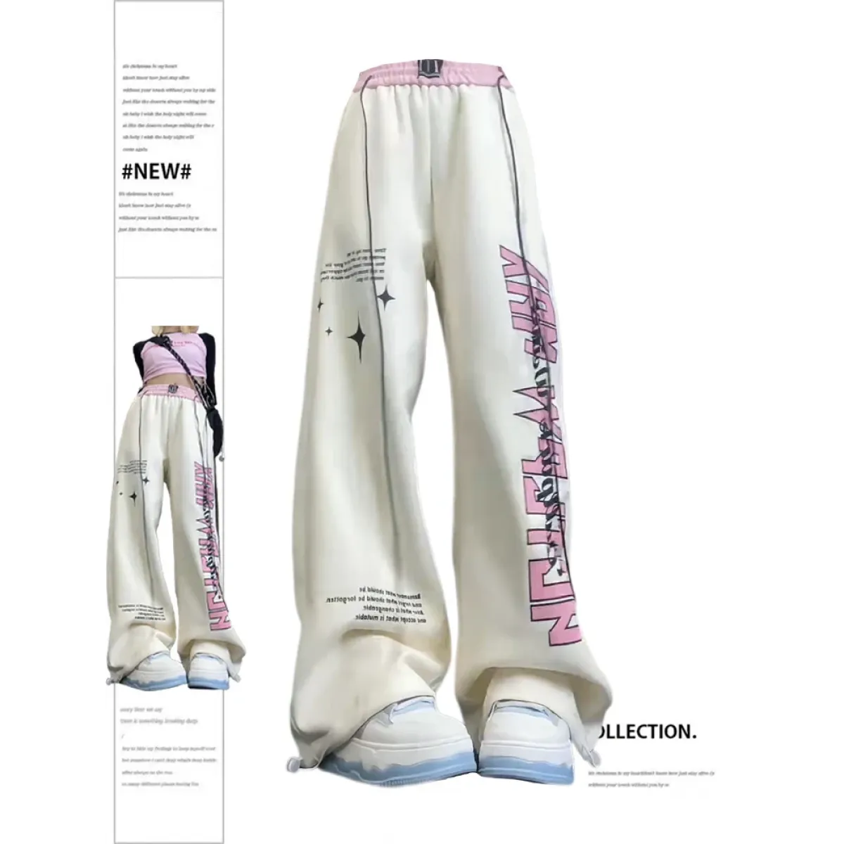 Pantalones de chándal con gráficos Harajuku Y2K