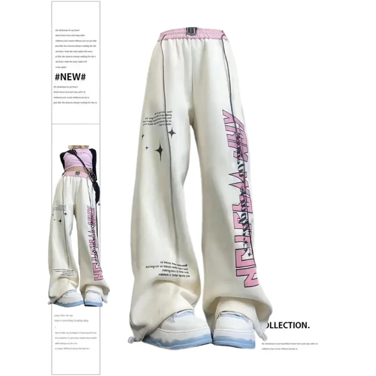 Pantalones de chándal con gráficos Harajuku Y2K