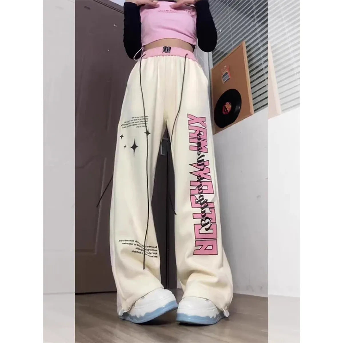 Pantalones de chándal con gráficos Harajuku Y2K