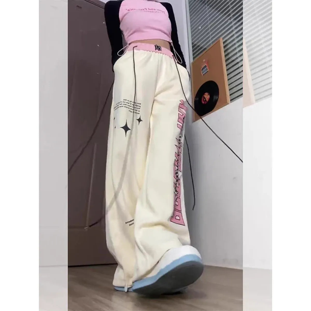 Pantalones de chándal con gráficos Harajuku Y2K