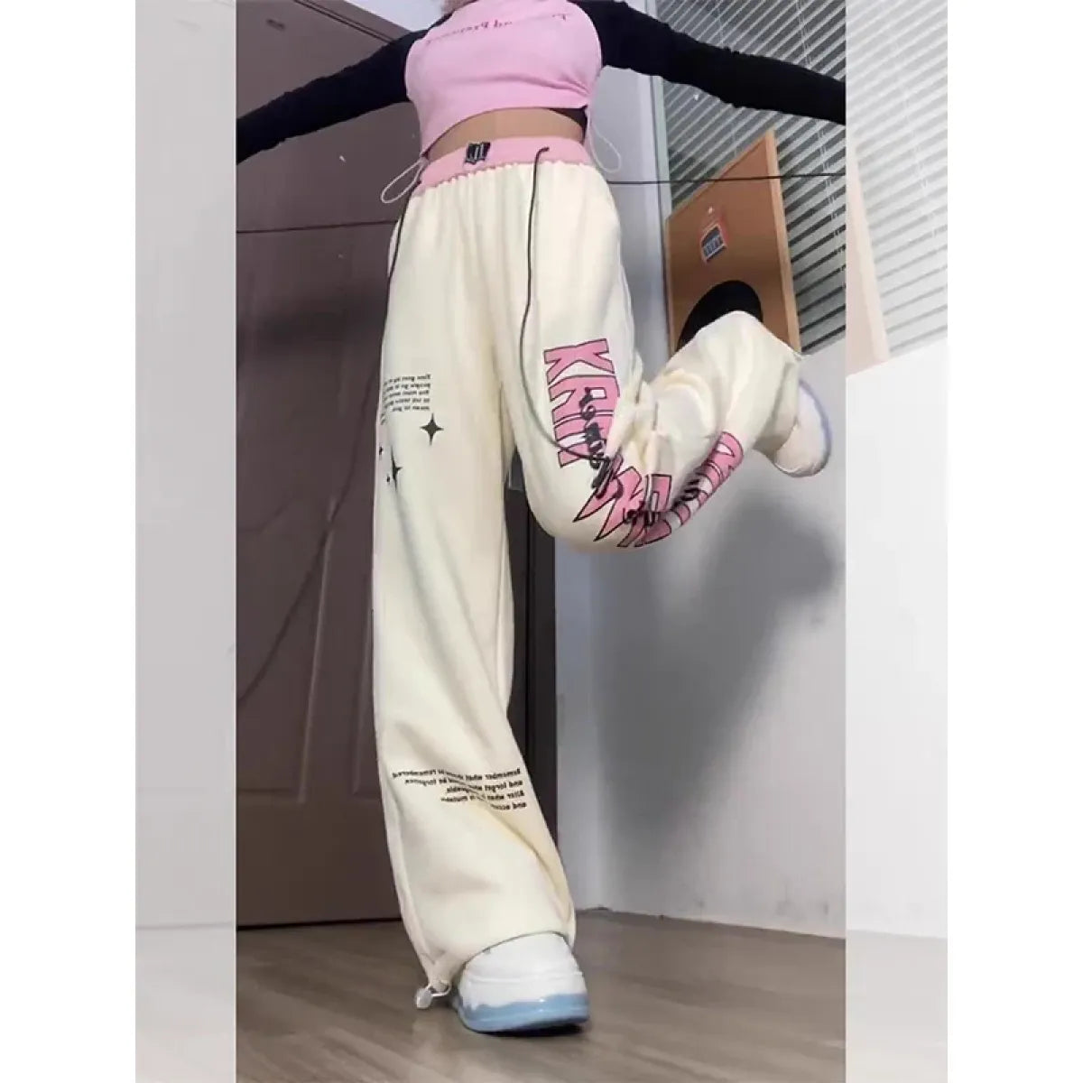 Pantalones de chándal con gráficos Harajuku Y2K